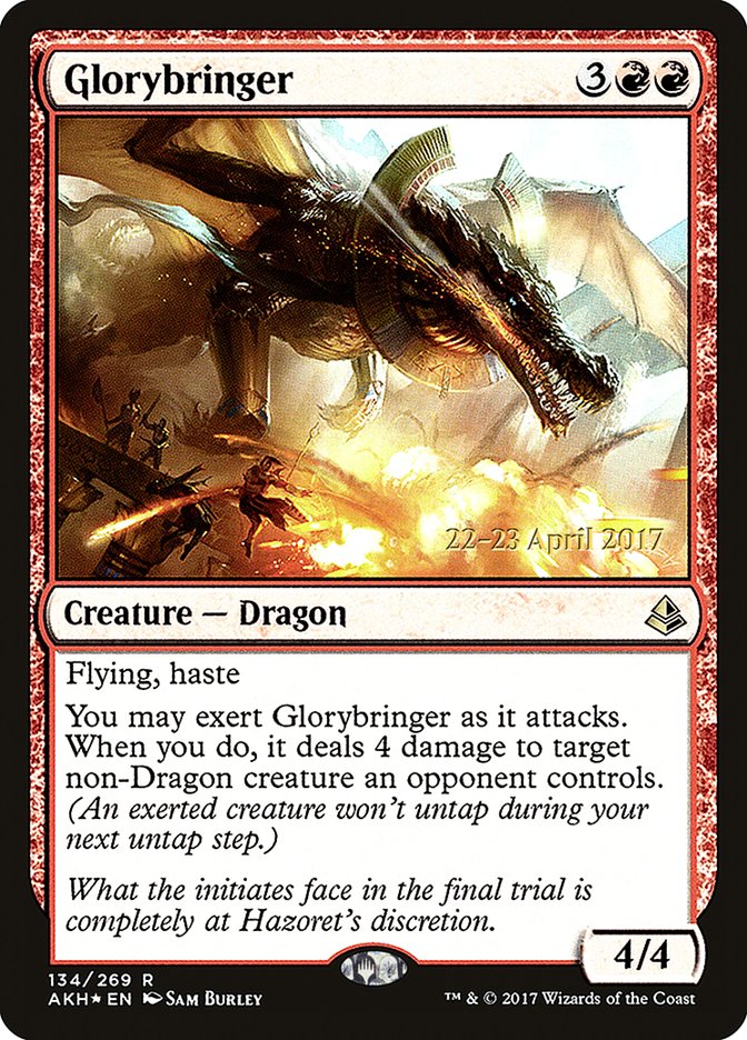 Glorybringer  (Prerelease) [Amonkhet Prerelease Promos] | The Gaming-Verse