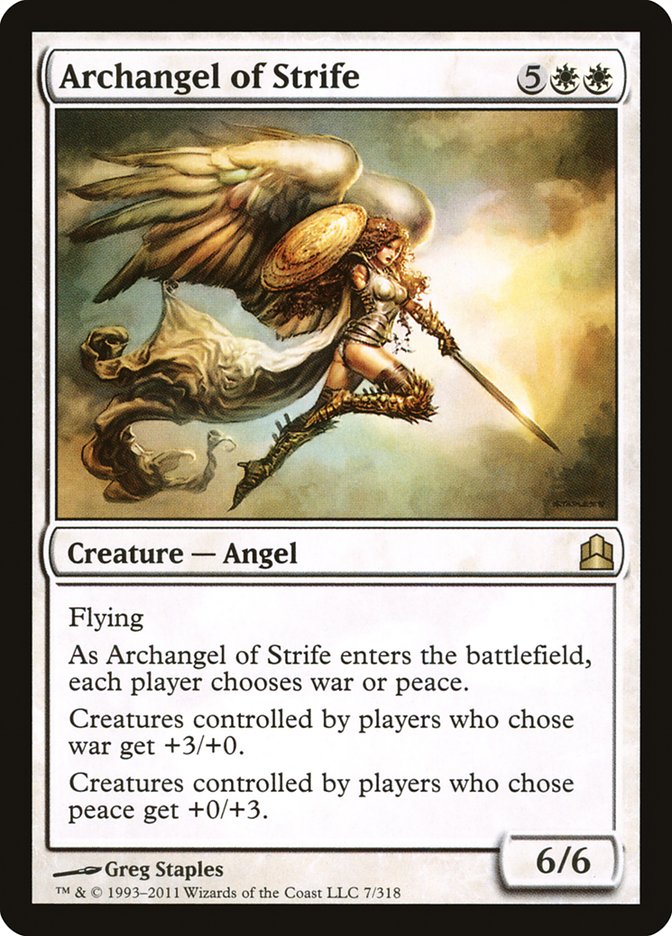 Archangel of Strife [Commander 2011] | The Gaming-Verse