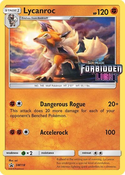 Lycanroc (SM118) (Prerelease Promo) [Sun & Moon: Black Star Promos] | The Gaming-Verse