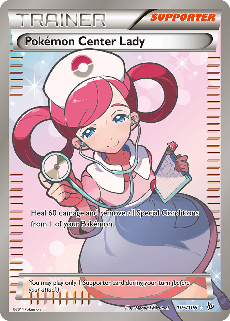 Pokemon Center Lady (105/106) [XY: Flashfire] | The Gaming-Verse