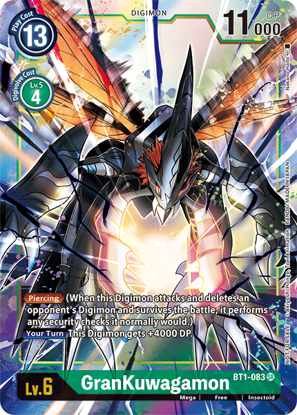 GranKuwagamon [BT1-083] (Alternate Art) [Release Special Booster Ver.1.5] | The Gaming-Verse