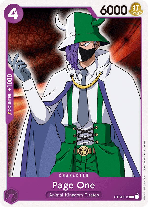 Page One [Starter Deck: Animal Kingdom Pirates] | The Gaming-Verse