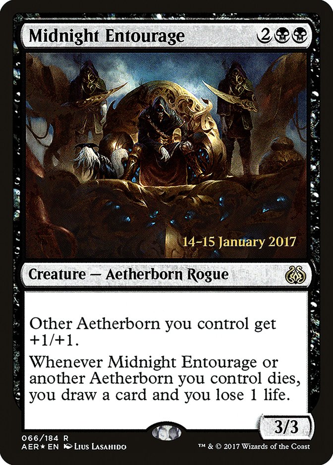 Midnight Entourage  (Prerelease) [Aether Revolt Prerelease Promos] | The Gaming-Verse