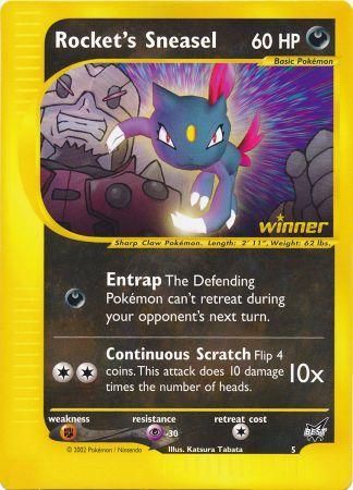 Rocket's Sneasel (5) (Jumbo Card) [Best of Promos] | The Gaming-Verse