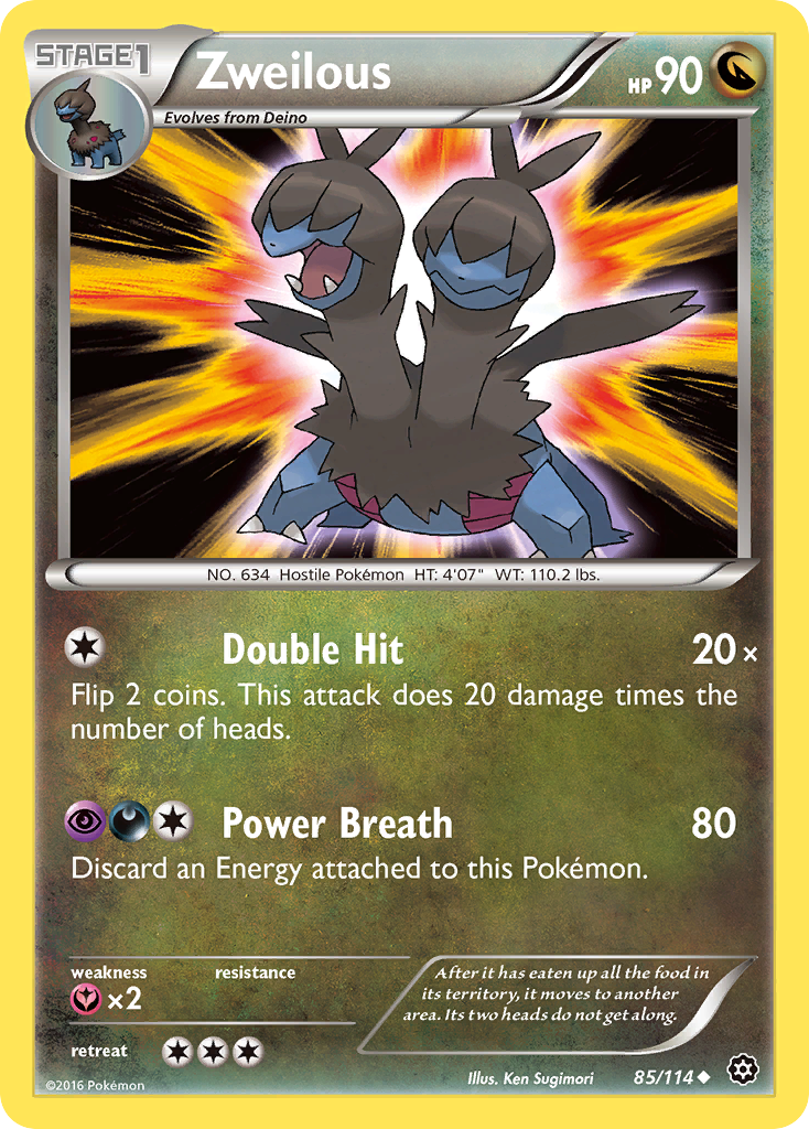 Zweilous (85/114) [XY: Steam Siege] | The Gaming-Verse