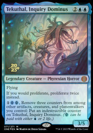 Tekuthal, Inquiry Dominus [Phyrexia: All Will Be One Prerelease Promos] | The Gaming-Verse