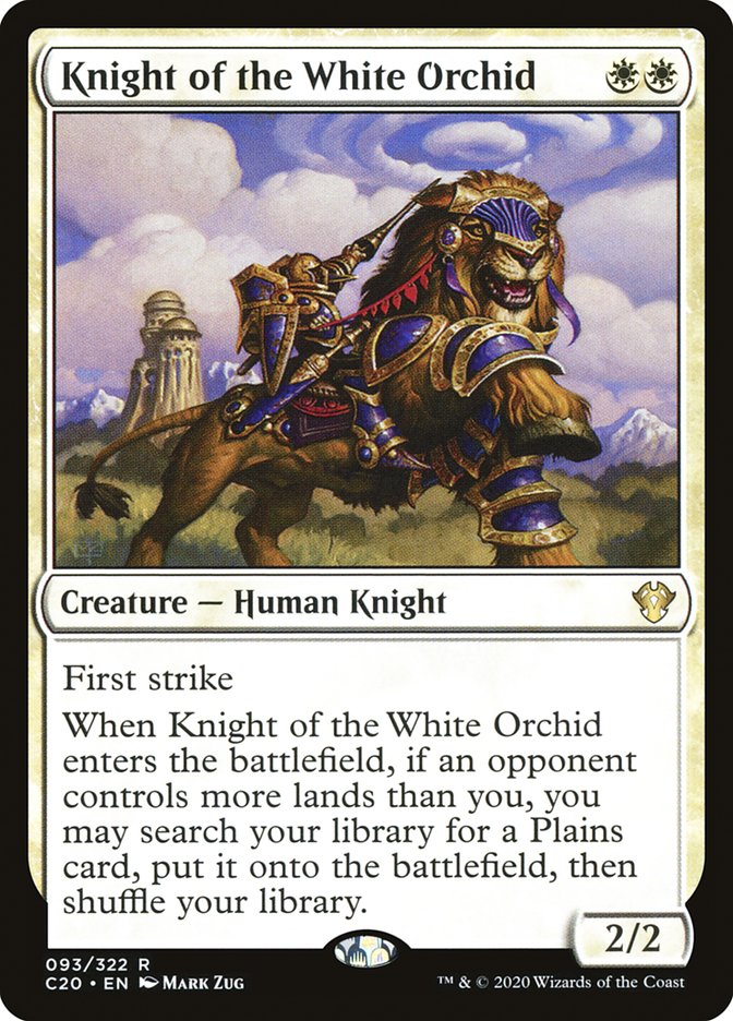 Knight of the White Orchid [Commander 2020] | The Gaming-Verse