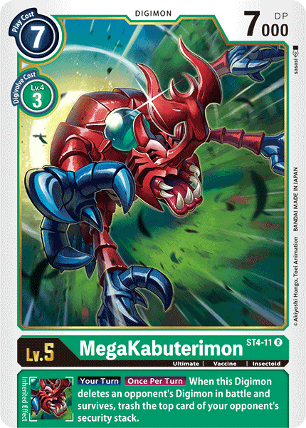 MegaKabuterimon [ST4-11] [Starter Deck: Giga Green] | The Gaming-Verse