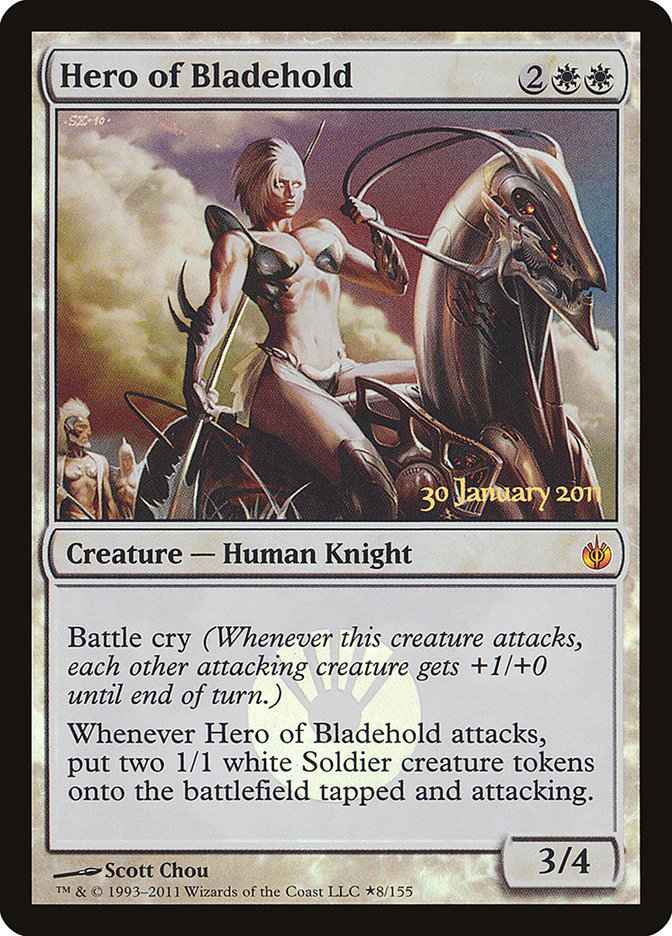 Hero of Bladehold [Mirrodin Besieged Prerelease Promos] | The Gaming-Verse