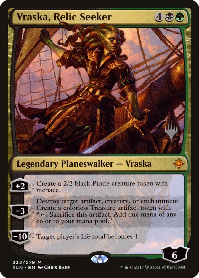 Vraska, Relic Seeker (Promo Pack) [Ixalan Promos] | The Gaming-Verse