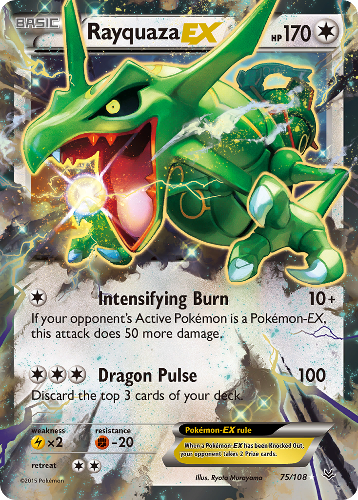 Rayquaza EX (75/108) [XY: Roaring Skies] | The Gaming-Verse