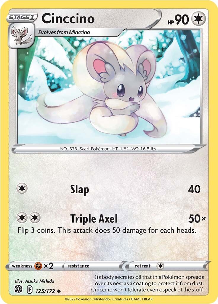 Cinccino (125/172) [Sword & Shield: Brilliant Stars] | The Gaming-Verse