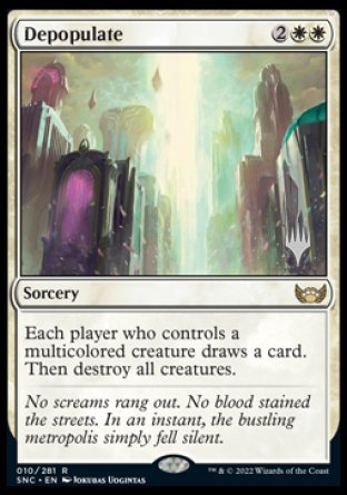 Depopulate (Promo Pack) [Streets of New Capenna Promos] | The Gaming-Verse