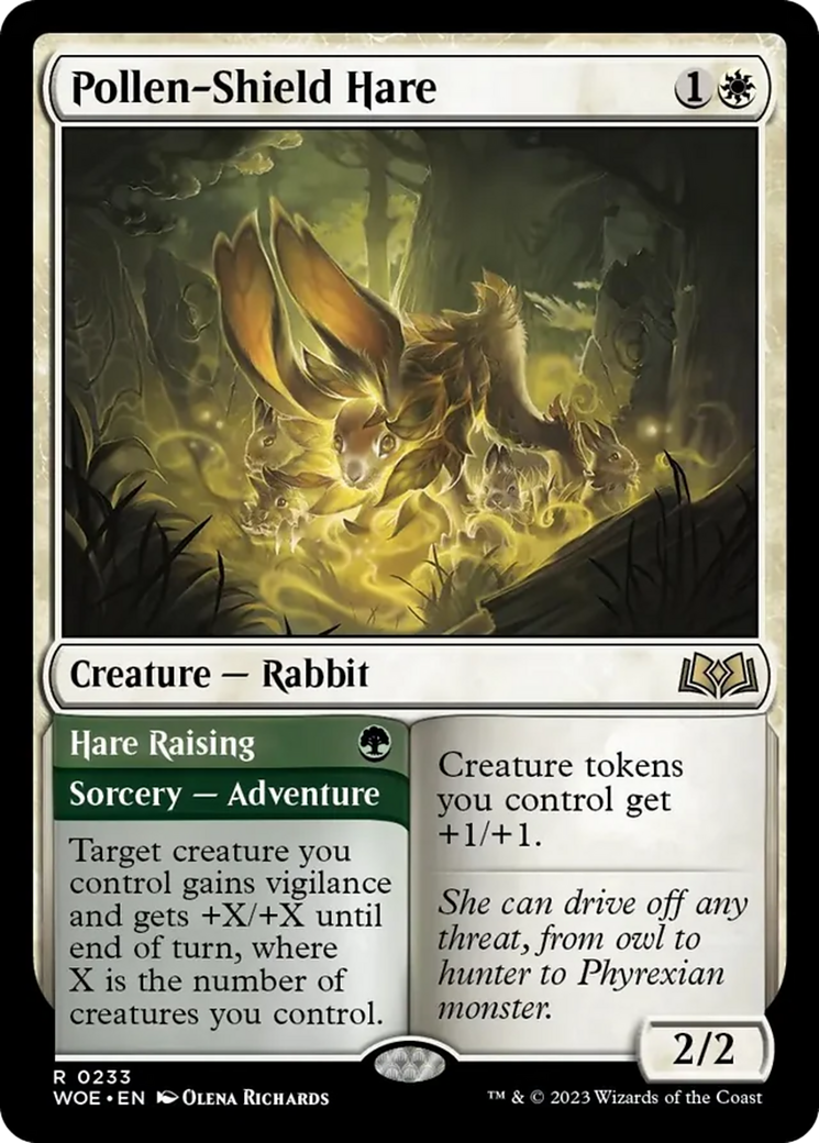 Pollen-Shield Hare // Hare Raising [Wilds of Eldraine] | The Gaming-Verse