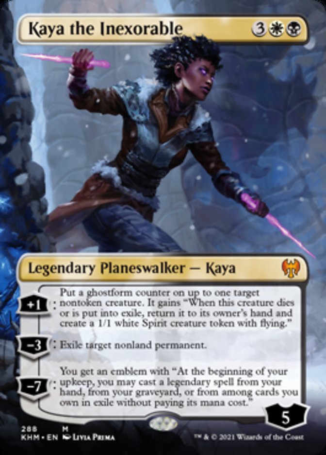 Kaya the Inexorable (Borderless) [Kaldheim] | The Gaming-Verse