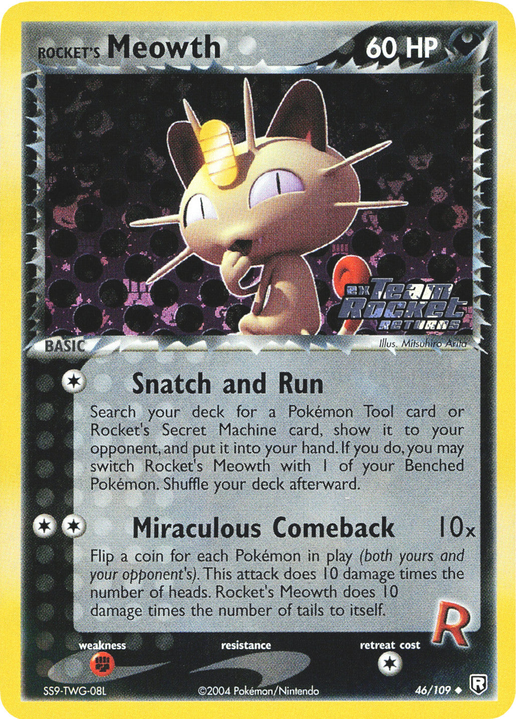 Rocket's Meowth (46/109) (Stamped) [EX: Team Rocket Returns] | The Gaming-Verse