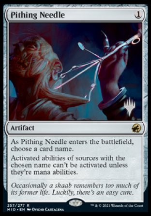 Pithing Needle (Promo Pack) [Innistrad: Midnight Hunt Promos] | The Gaming-Verse