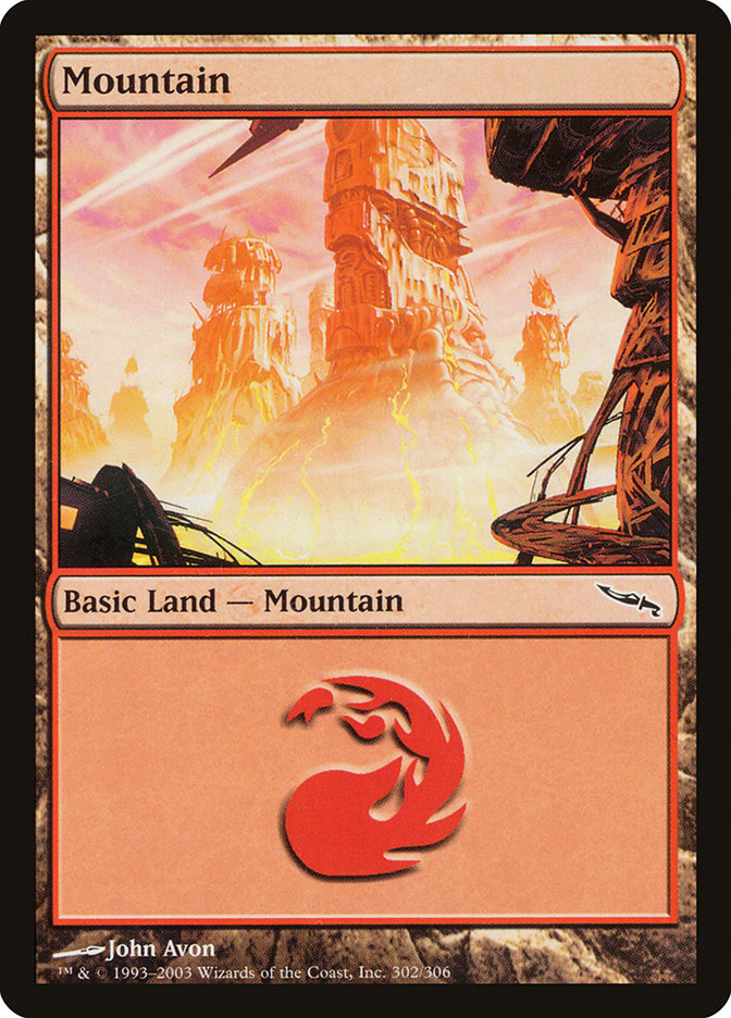 Mountain (#302) [Mirrodin] | The Gaming-Verse