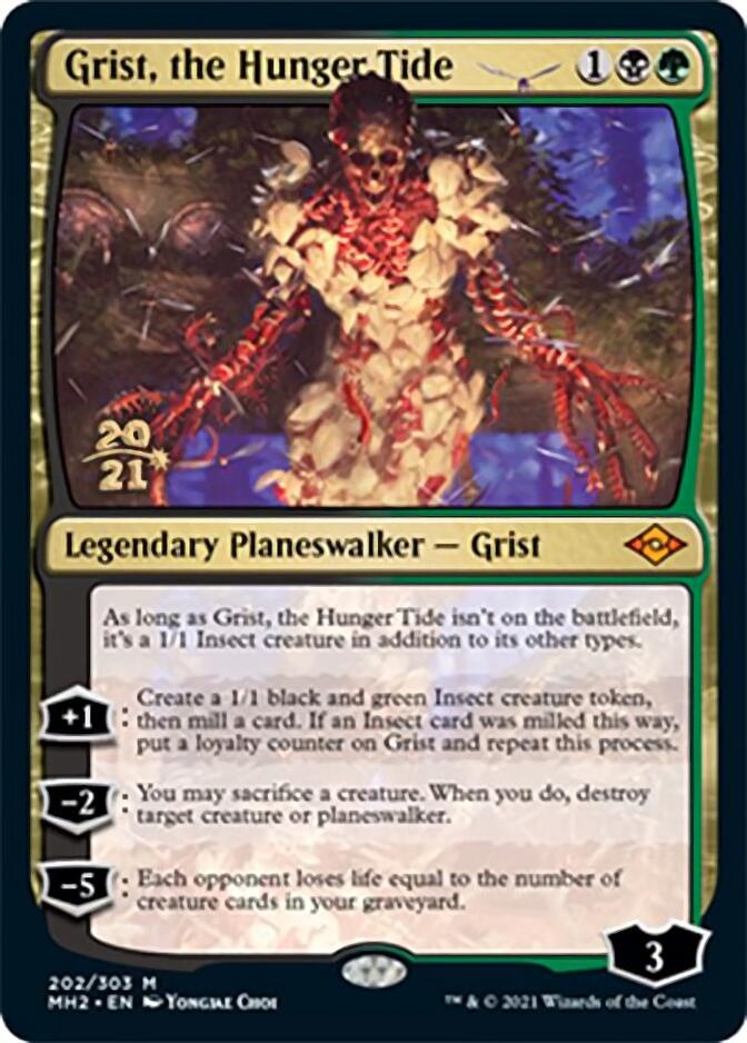 Grist, the Hunger Tide [Modern Horizons 2 Prerelease Promos] | The Gaming-Verse