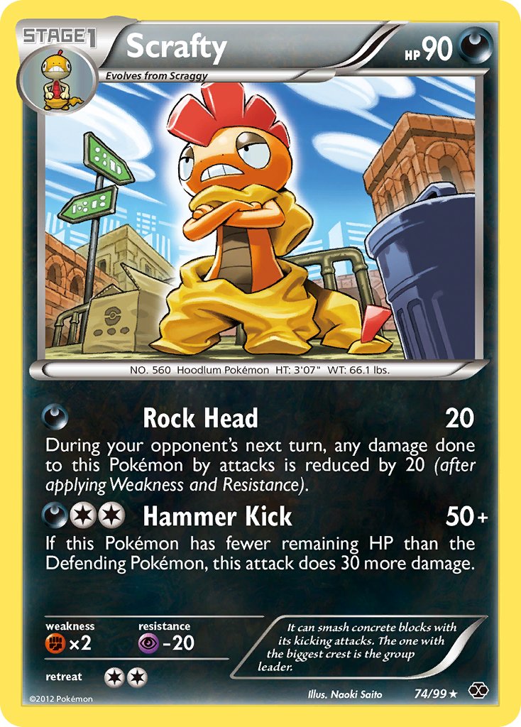 Scrafty (74/99) (Theme Deck Exclusive) [Black & White: Next Destinies] | The Gaming-Verse