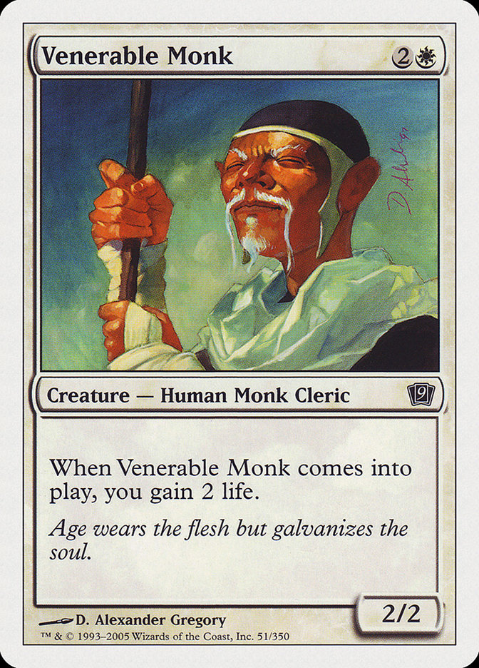 Venerable Monk [Ninth Edition] | The Gaming-Verse