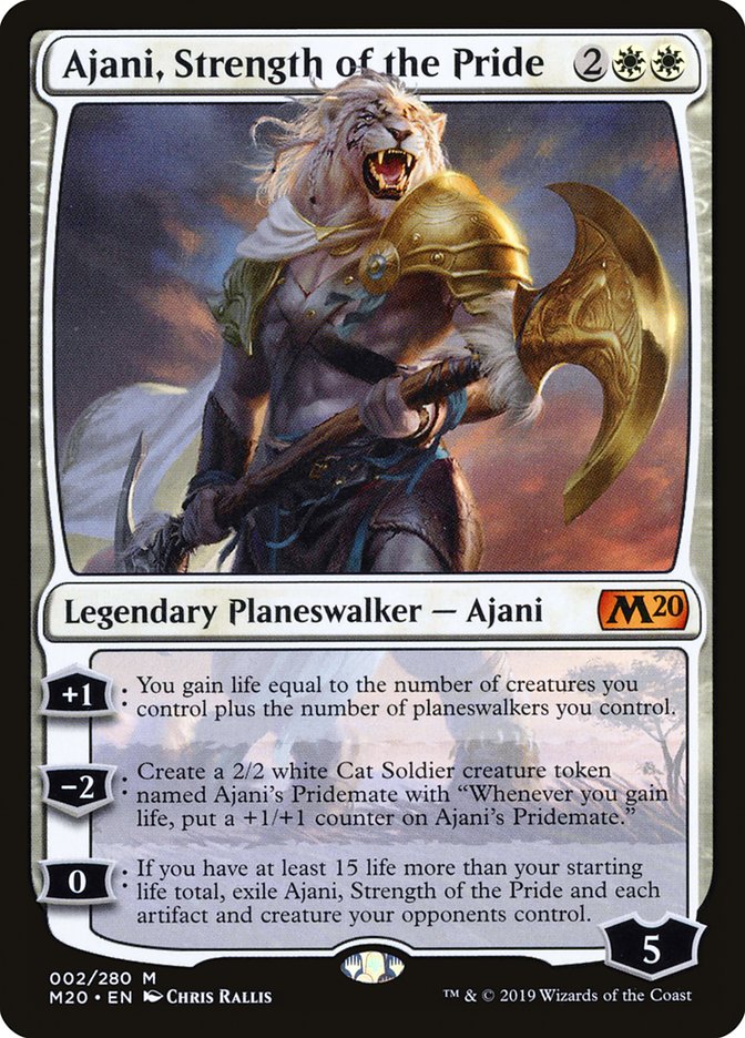 Ajani, Strength of the Pride [Core Set 2020] | The Gaming-Verse