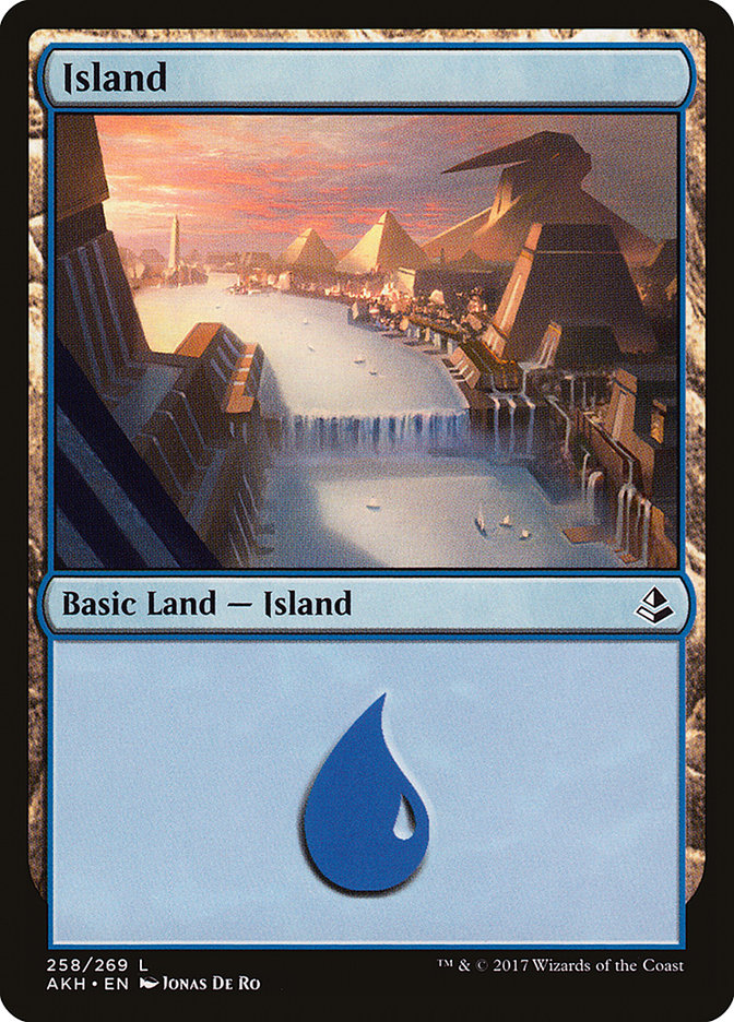 Island (#258) [Amonkhet] | The Gaming-Verse