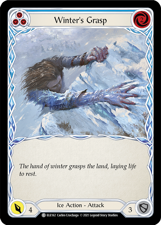 Winter's Grasp (Blue) [ELE162] (Tales of Aria)  1st Edition Normal | The Gaming-Verse