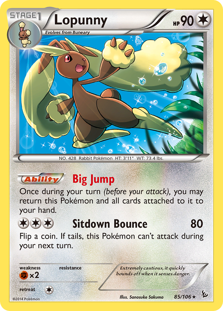 Lopunny (85/106) [XY: Flashfire] | The Gaming-Verse