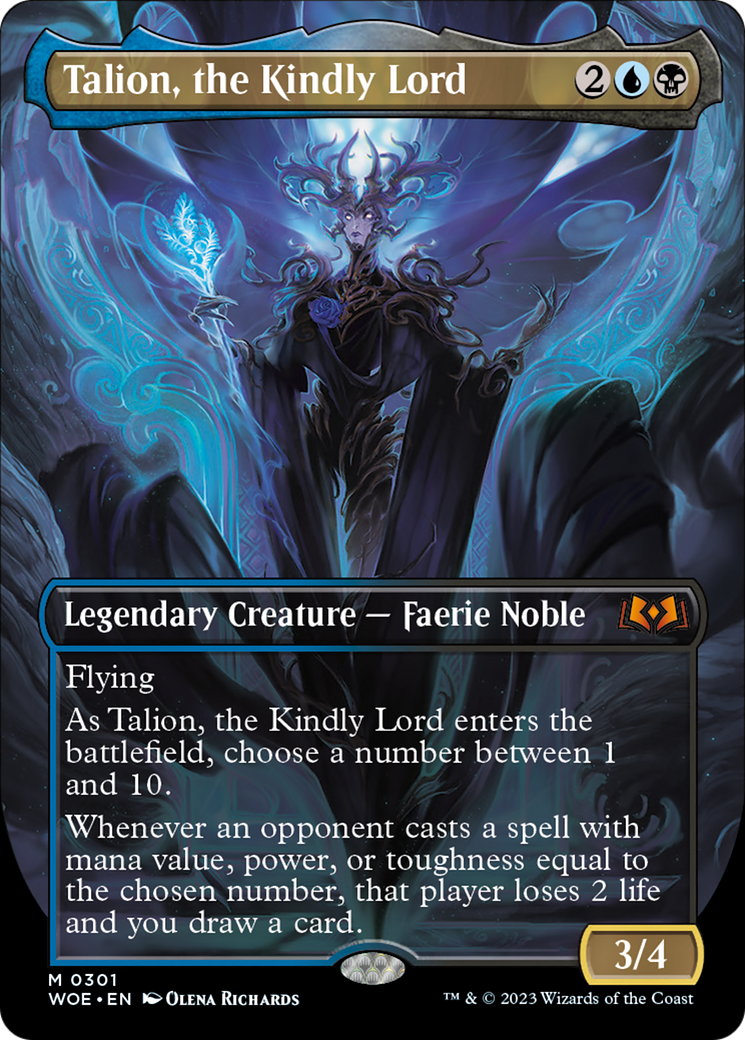 Talion, the Kindly Lord (Borderless Alternate Art) [Wilds of Eldraine] | The Gaming-Verse