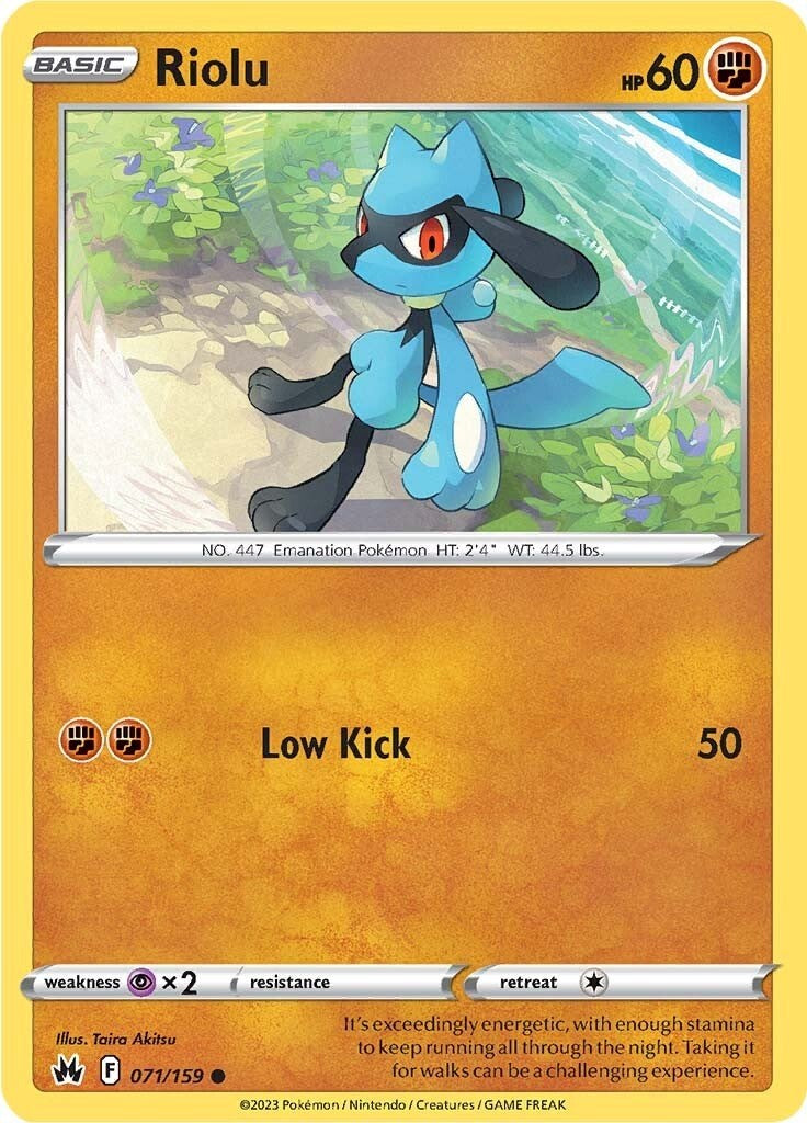 Riolu (071/159) [Sword & Shield: Crown Zenith] | The Gaming-Verse