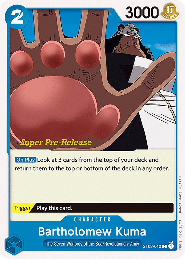 Bartholomew Kuma [Super Pre-Release Starter Deck: The Seven Warlords of the Sea] | The Gaming-Verse