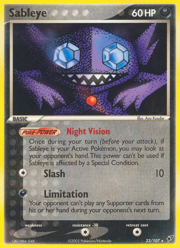 Sableye (23/107) [EX: Deoxys] | The Gaming-Verse