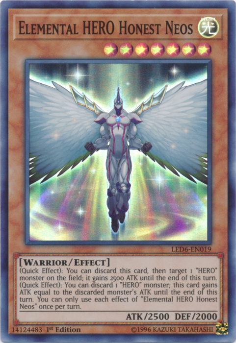 Elemental Hero Honest Neos [LED6-EN019] Super Rare | The Gaming-Verse