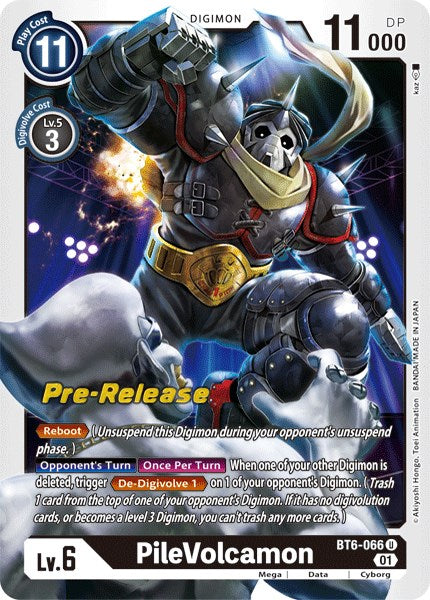 PileVolcamon [BT6-066] [Double Diamond Pre-Release Cards] | The Gaming-Verse