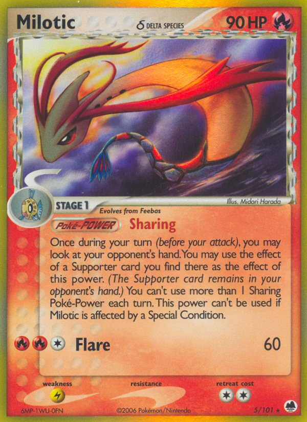 Milotic (5/101) (Delta Species) [EX: Dragon Frontiers] | The Gaming-Verse