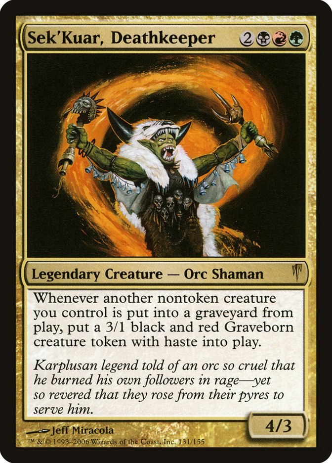 Sek'Kuar, Deathkeeper [Coldsnap] | The Gaming-Verse