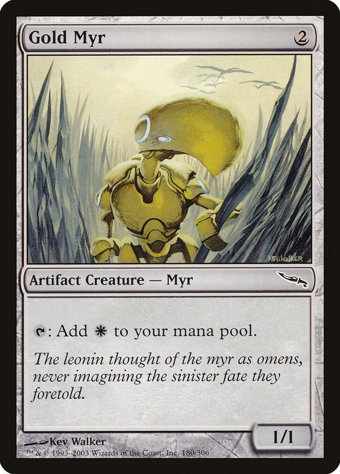 Gold Myr [Mirrodin] | The Gaming-Verse