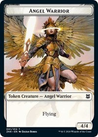 Angel Warrior // Hydra Double-sided Token [Zendikar Rising Tokens] | The Gaming-Verse