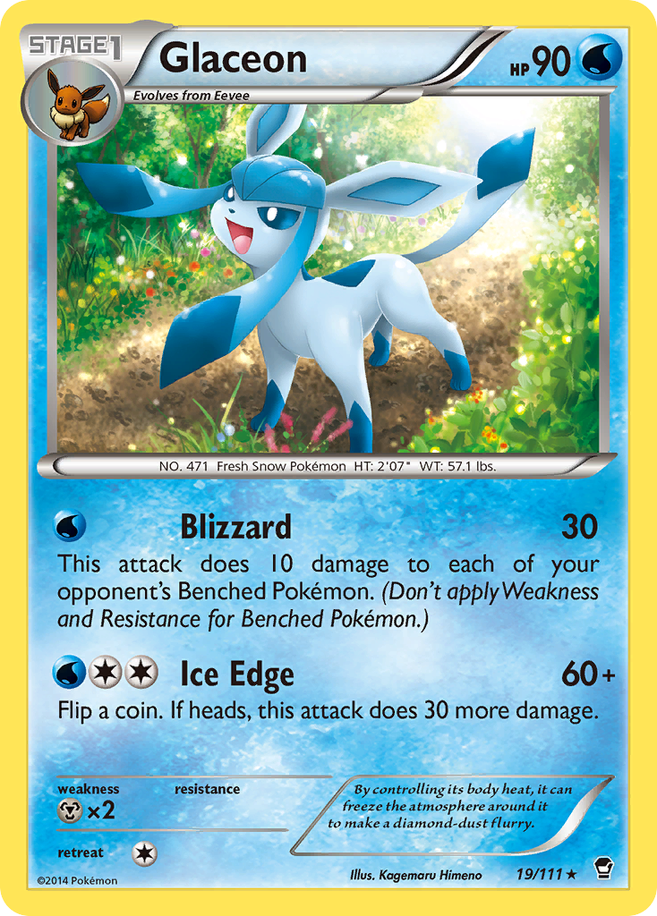 Glaceon (19/111) [XY: Furious Fists] | The Gaming-Verse