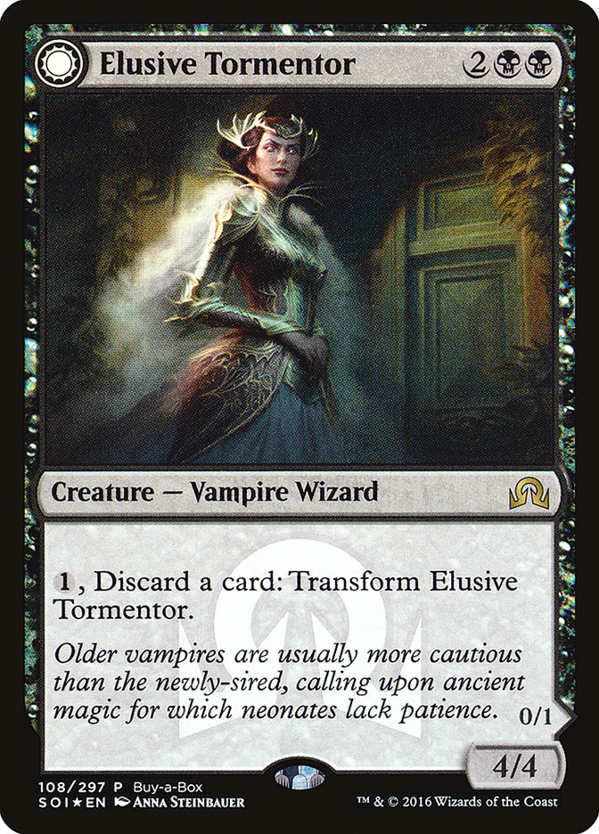 Elusive Tormentor // Insidious Mist (Buy-A-Box) [Shadows over Innistrad Promos] | The Gaming-Verse