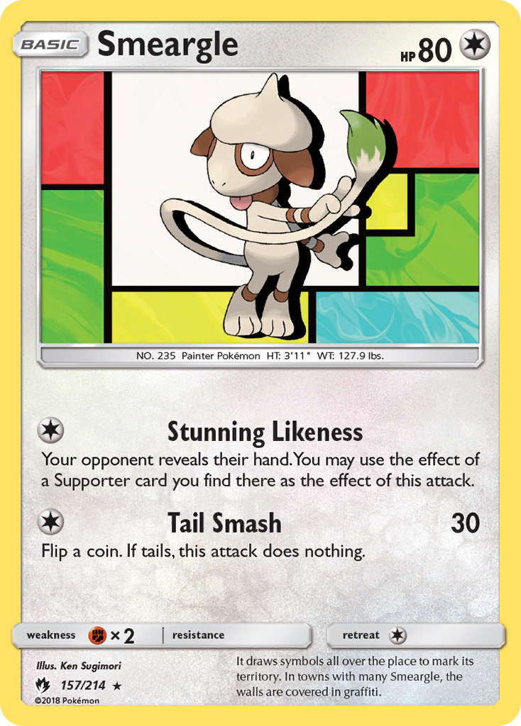 Smeargle (157/214) [Sun & Moon: Lost Thunder] | The Gaming-Verse