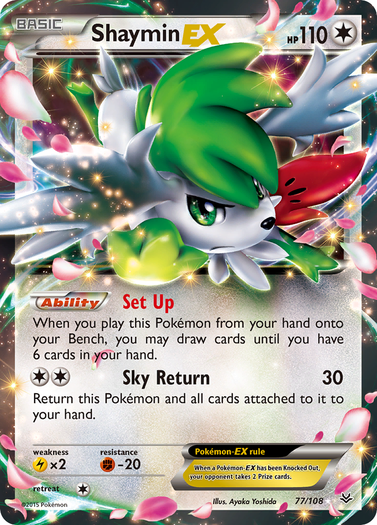 Shaymin EX (77/108) [XY: Roaring Skies] | The Gaming-Verse