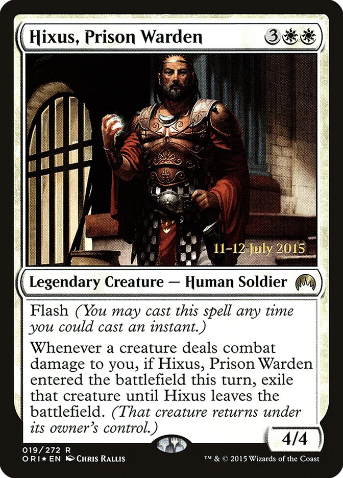 Hixus, Prison Warden [Magic Origins Prerelease Promos] | The Gaming-Verse