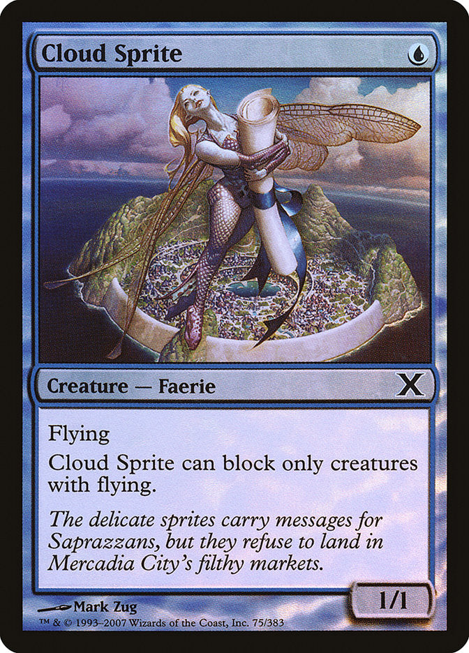 Cloud Sprite (Premium Foil) [Tenth Edition] | The Gaming-Verse