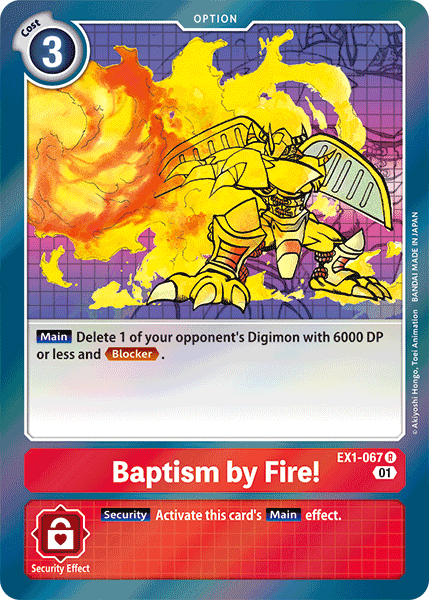 Baptism by Fire! [EX1-067] [Classic Collection] | The Gaming-Verse