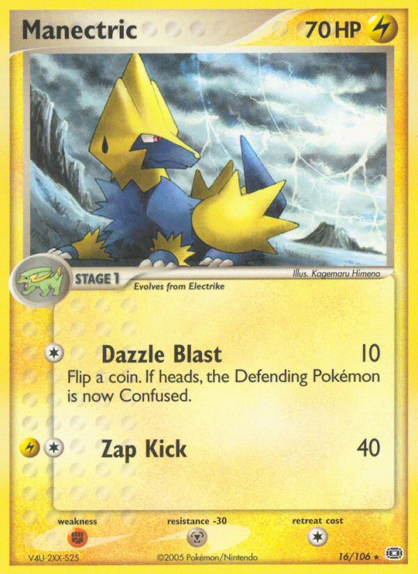 Manectric (16/106) [EX: Emerald] | The Gaming-Verse