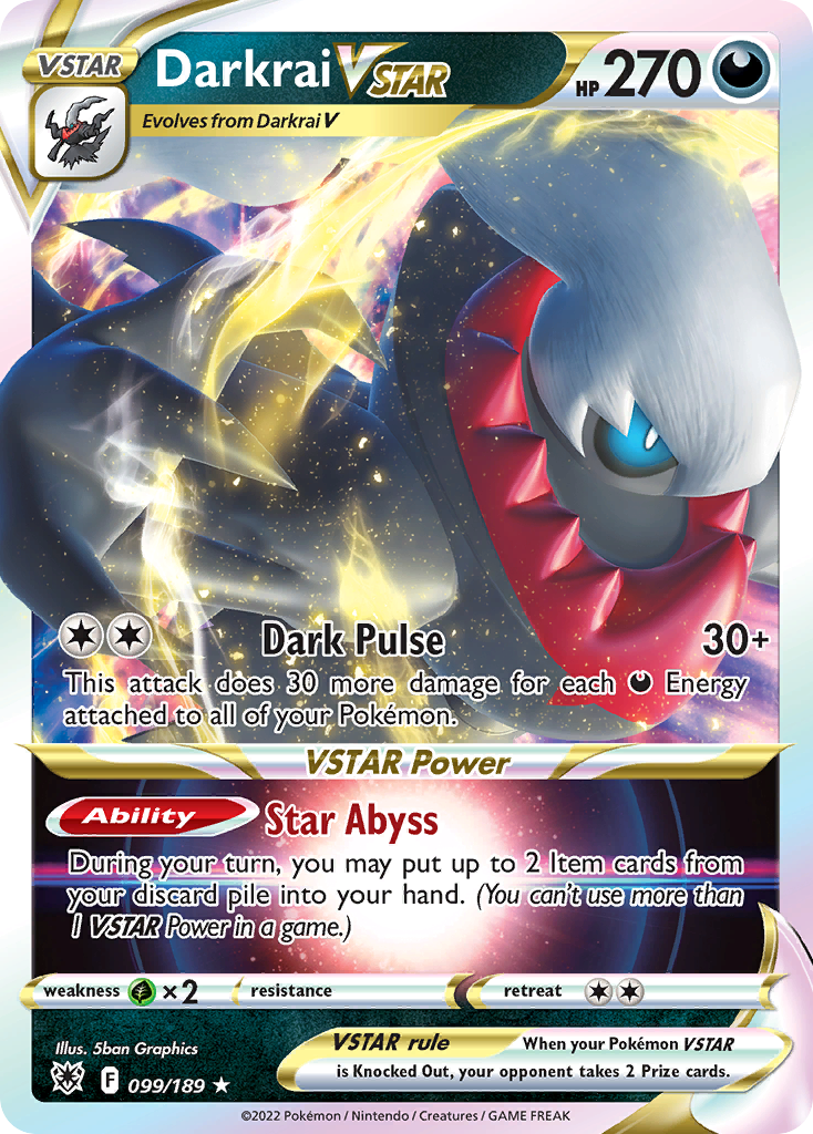 Darkrai VSTAR (099/189) (Jumbo Card) [Sword & Shield: Astral Radiance] | The Gaming-Verse