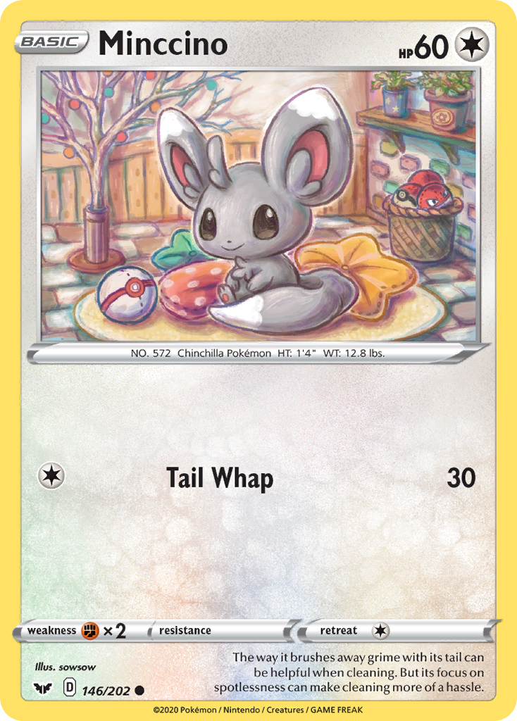 Minccino (146/202) [Sword & Shield: Base Set] | The Gaming-Verse