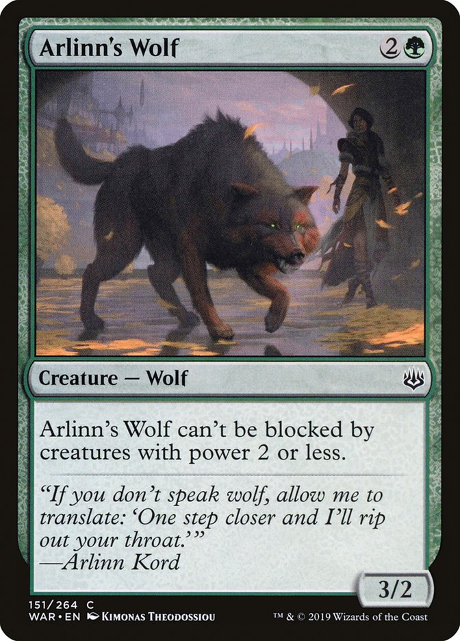 Arlinn's Wolf [War of the Spark] | The Gaming-Verse